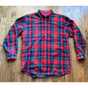 Vintage Pendleton Shirt Mens Medium Christie Tartan Wool Plaid Red USA Made